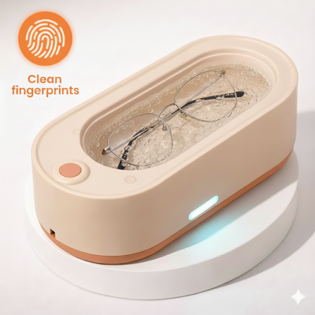 VibraClean™ Ultrasonic Glasses Cleaner