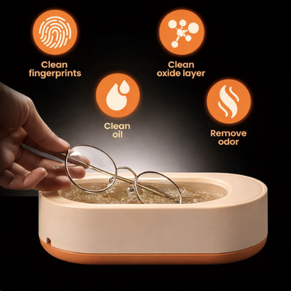 VibraClean™ Ultrasonic Glasses Cleaner